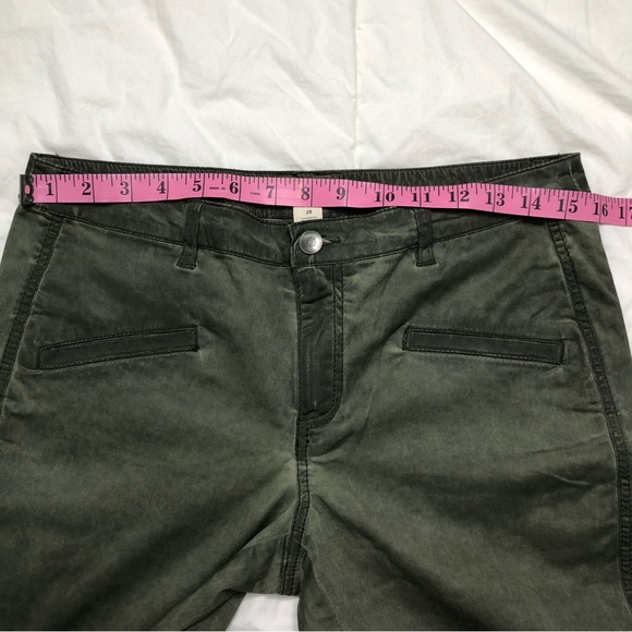 Marrakech x Anthropologie Green Moto Style Pants Ankle Zip Detail - Picture 7 of 13